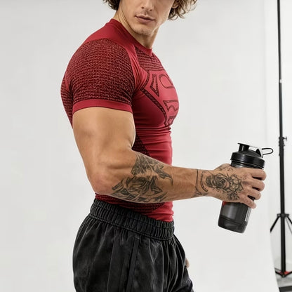 YOUNGLA superman compression shirt